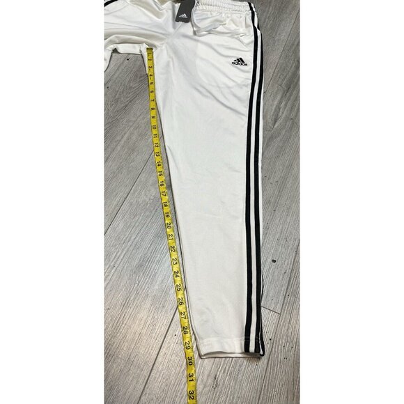 Woman’s Adidas New Jogger Pants Size White w Three Stripe Size Small NWT - Picture 3 of 4